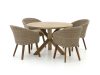 Intenso Tropea/ROUGH-Y ø 120 cm Gartenmöbel-Set 5-teilig