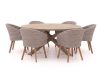 Intenso Tropea/ROUGH-Y ø 180 cm Gartenmöbel-Set 7-teilig