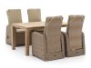 Intenso Umbria/ROUGH-S 160 cm Gartenmöbel-Set 5-teilig verstellbar