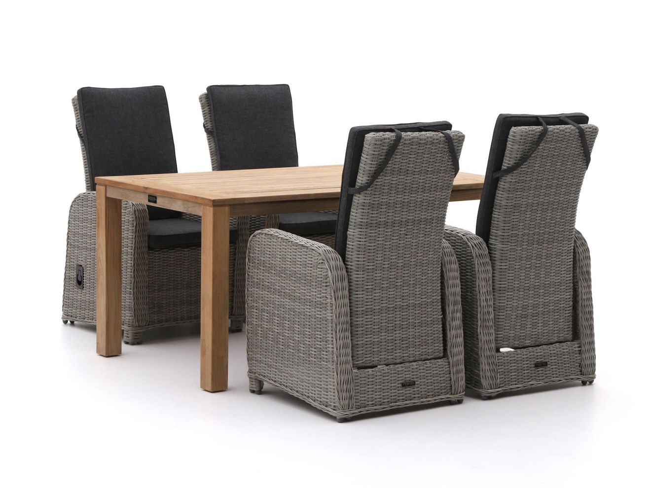 Intenso Umbria/ROUGH-S 160 cm Gartenmöbel-Set 5-teilig verstellbar