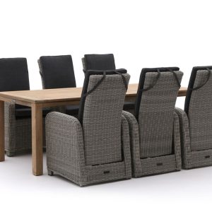Intenso Umbria/ROUGH-S 220 cm Gartenmöbel-Set 7-teilig verstellbar