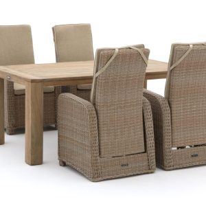 Intenso Umbria/ROUGH-X 180 cm Gartenmöbel-Set 5-teilig verstellbar