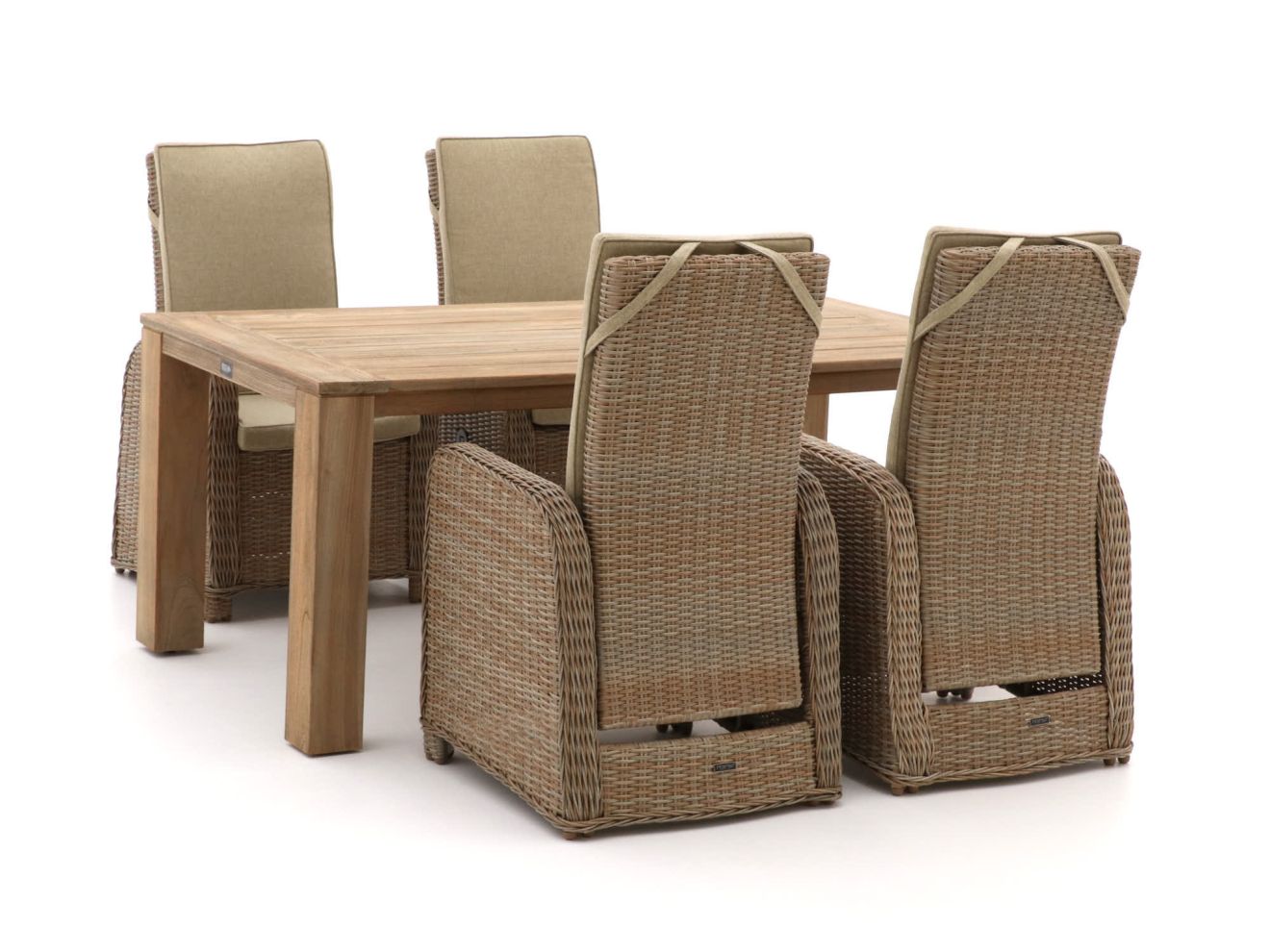 Intenso Umbria/ROUGH-X 200 cm Gartenmöbel-Set 5-teilig verstellbar
