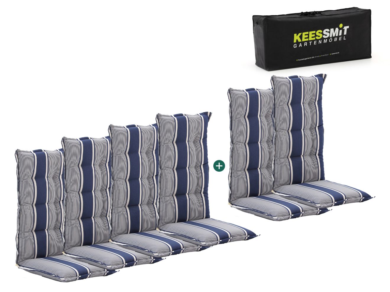 Madison 6er Hochleher Auflagen Set