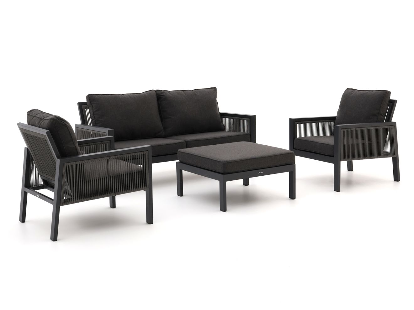 Manifesto Alzano Sessel-Sofa Lounge-Set 4-teilig