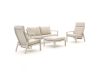 Manifesto Alzano Sessel-Sofa Lounge-Set 4-teilig verstellbar