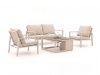 Manifesto Alzano/Cosiraw Sessel-Sofa-Lounge-Set mit Feuertisch 4-teilig