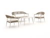 Manifesto Belpasso Sessel-Sofa Lounge-Set 4-teilig