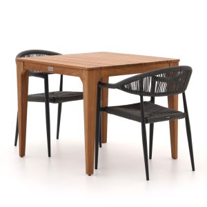 Manifesto Belpasso/Bruca 90 cm Gartenmöbel-Set 3-teilig stapelbar