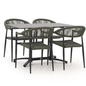 Manifesto Belpasso/Canzo 120 cm Gartenmöbel-Set 5-teilig klappbar stapelbar
