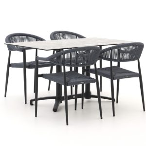 Manifesto Belpasso/Canzo 140 cm Gartenmöbel-Set 5-teilig klappbar stapelbar