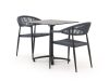 Manifesto Belpasso/Canzo 70 cm Gartenmöbel-Set 3-teilig klappbar stapelbar