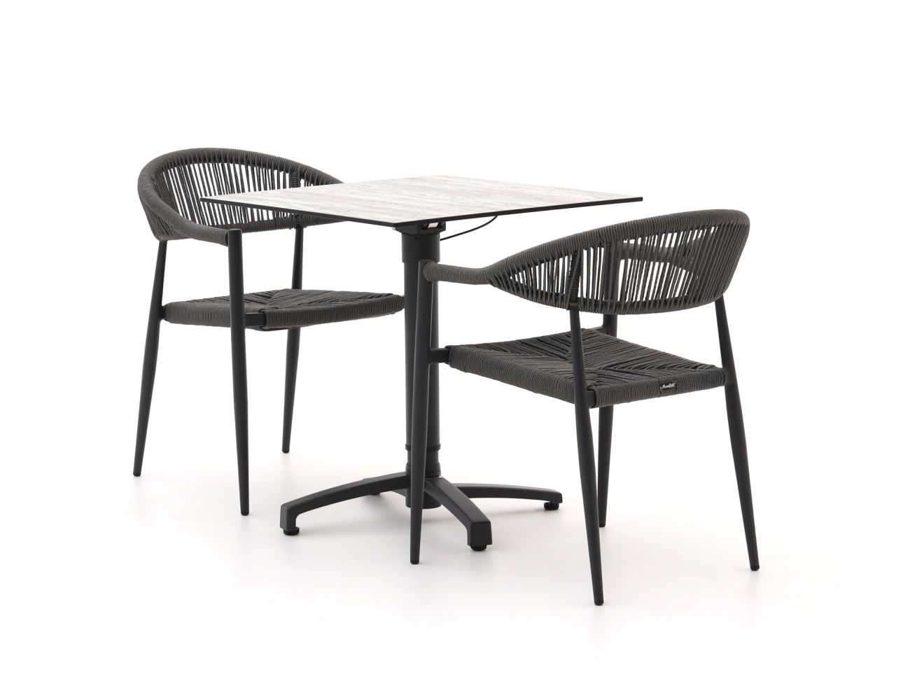 Manifesto Belpasso/Canzo 70 cm Gartenmöbel-Set 3-teilig verstelbar
