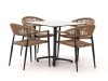 Manifesto Belpasso/Canzo 80 cm Gartenmöbel-Set 5-teilig stapelbar klappbar