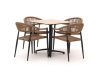 Manifesto Belpasso/Canzo 80 cm Gartenmöbel-Set 5-teilig stapelbar klappbar
