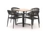 Manifesto Belpasso/Canzo 80 cm Gartenmöbel-Set 5-teilig stapelbar klappbar