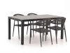 Manifesto Belpasso/Fidenza 160 cm Gartenmöbel-Set 5-teilig stapelbar