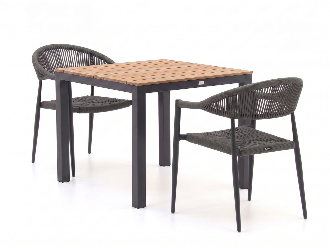Manifesto Belpasso/Fidenza 90 cm Gartenmöbel-Set 3-teilig stapelbar