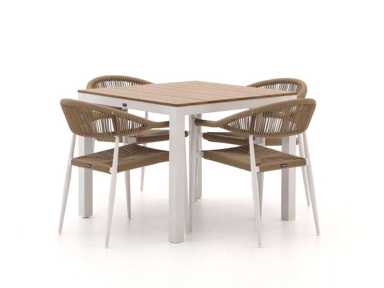 Manifesto Belpasso/Fidenza 90 cm Gartenmöbel-Set 5-teilig stapelbar