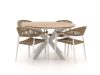 Manifesto Belpasso/Fidenza ø 126 cm Gartenmöbel-Set 5-teilig stapelbar