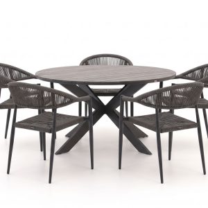 Manifesto Belpasso/Fidenza ø 149 cm Gartenmöbel-Set 6-teilig stapelbar
