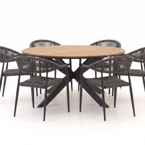 Manifesto Belpasso/Fidenza ø 149 cm Gartenmöbel-Set 7-teilig stapelbar