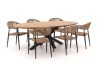 Manifesto Belpasso/Fidenza oval 220 cm Gartenmöbel-Set 7-teilig stapelbar