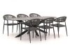Manifesto Belpasso/Furato Ellips 200 cm Gartenmöbel-Set 7-teilig stapelbar