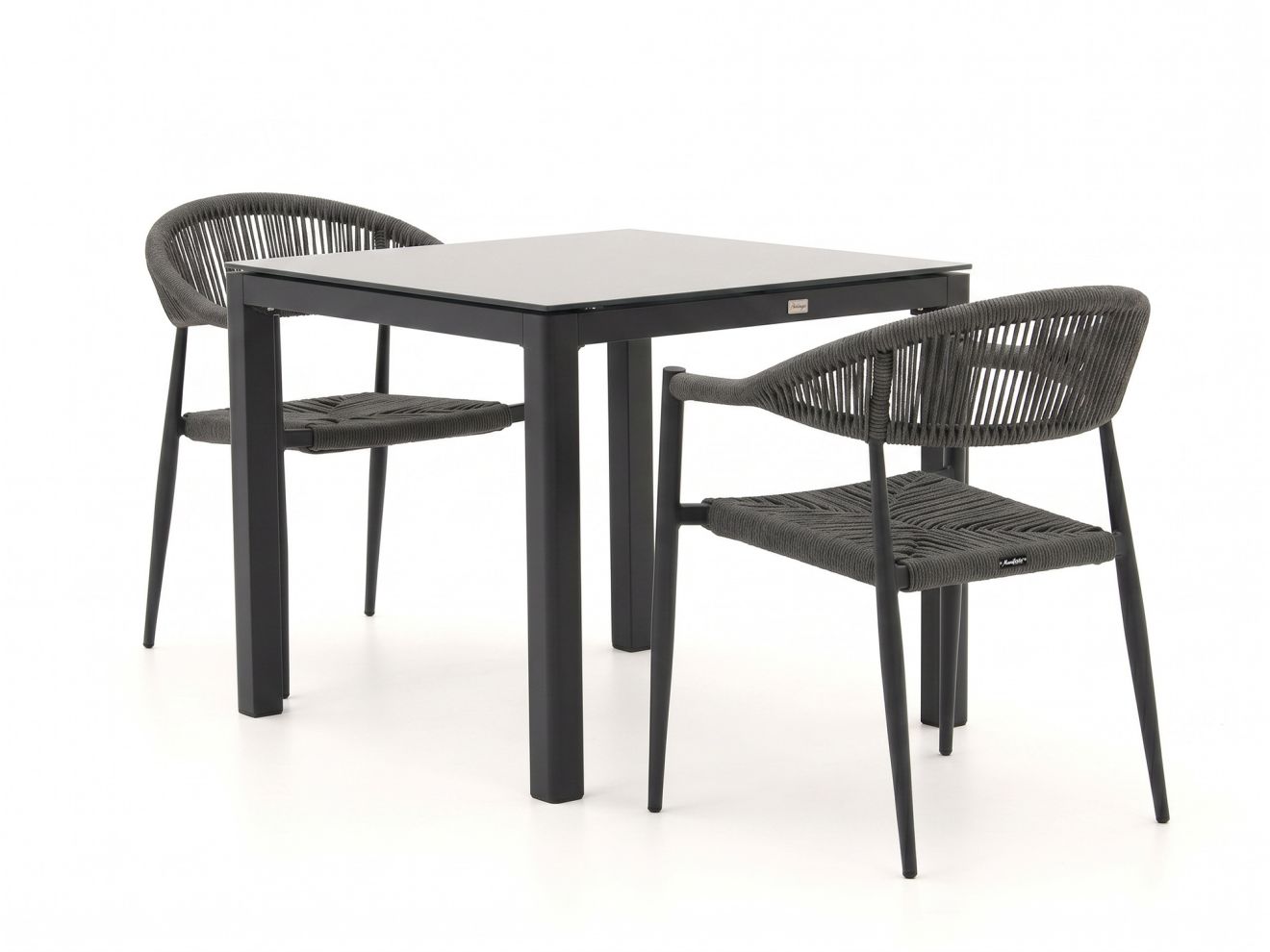 Manifesto Belpasso/La Fonte 90 cm Gartenmöbel-Set 3-teilig stapelbar