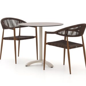 Manifesto Belpasso/Lisio ø 80 cm Gartenmöbel-Set 3-teilig stapelbar