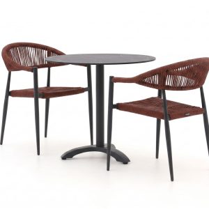 Manifesto Belpasso/Lisio ø 80 cm Gartenmöbel-Set 3-teilig stapelbar