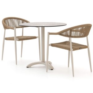 Manifesto Belpasso/Lisio ø 80 cm Gartenmöbel-Set 3-teilig stapelbar