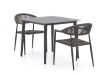 Manifesto Belpasso/Sora 90 cm Gartenmöbel-Set 3-teilig stapelbar