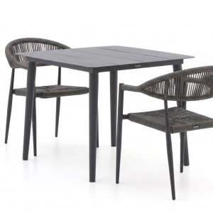 Manifesto Belpasso/Sora 90 cm Gartenmöbel-Set 3-teilig stapelbar