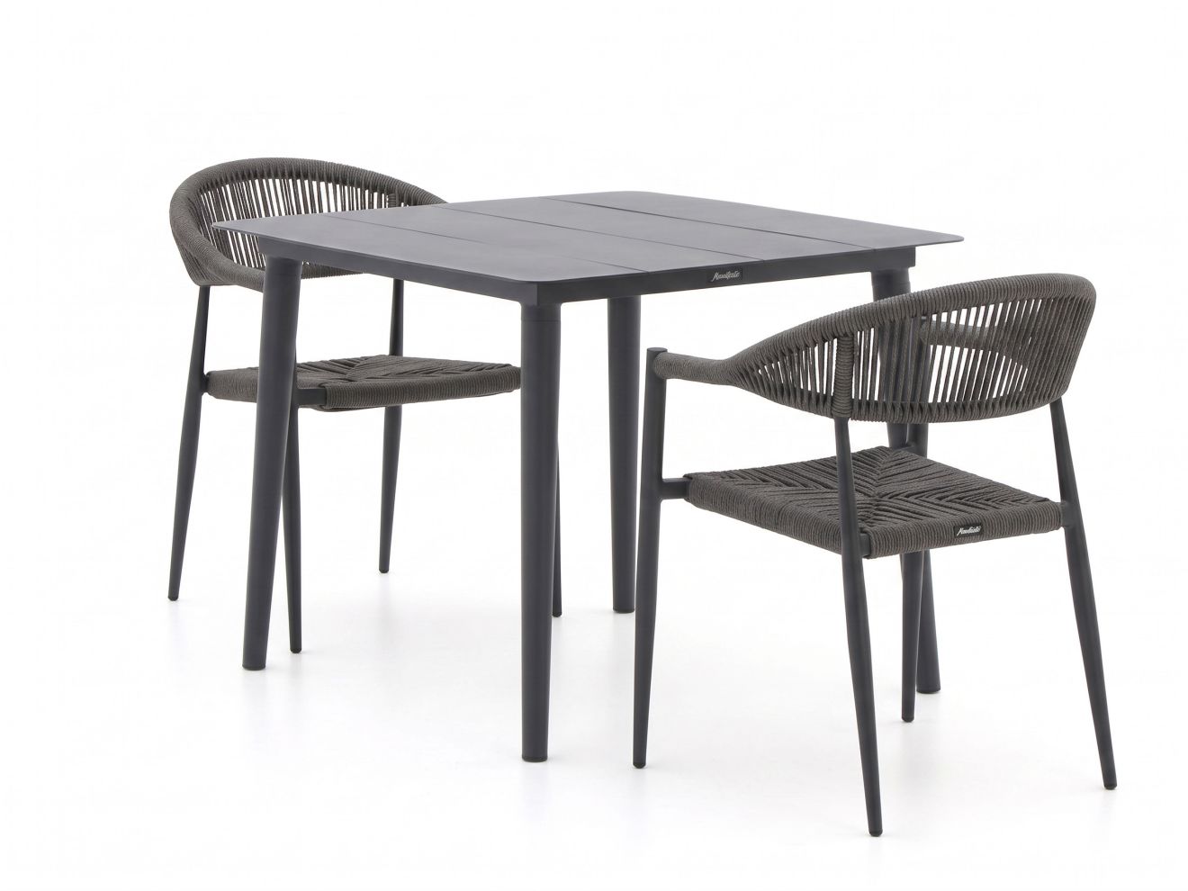 Manifesto Belpasso/Sora 90 cm Gartenmöbel-Set 3-teilig stapelbar