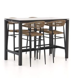 Manifesto Belpasso/Trecenta 150 cm Gartenbar-Set 5-teilig stapelbar