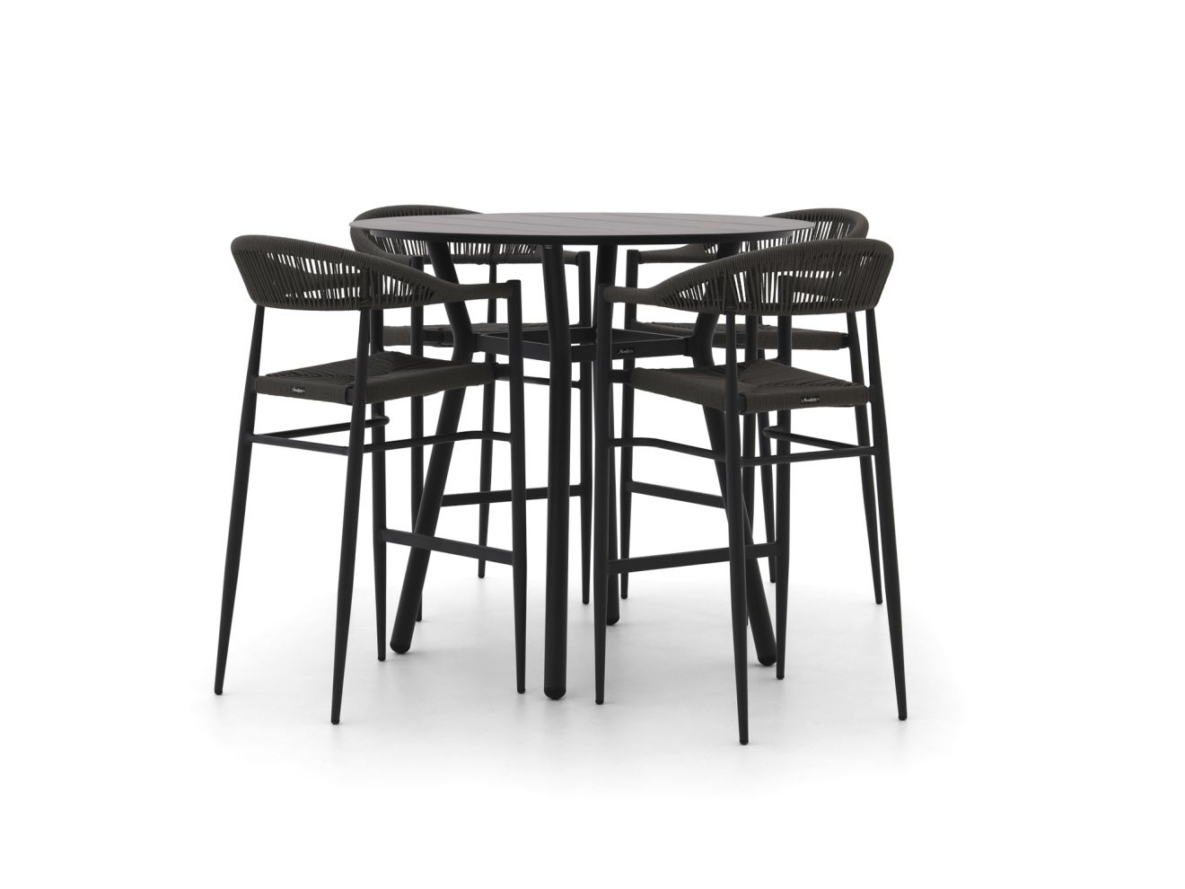 Manifesto Belpasso/Tritoni ø 110 cm Gartenbar-Set 5-teilig stapelbar