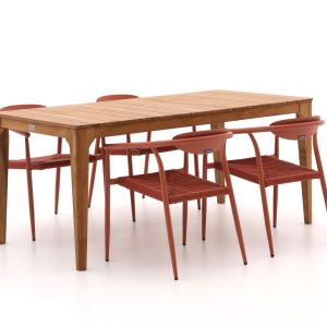 Manifesto Cavone/Bruca 170 cm Gartenmöbel-Set 5-teilig stapelbar