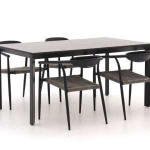Manifesto Cavone/Sestino 160 cm Gartenmöbel-Set 5-teilig stapelbar