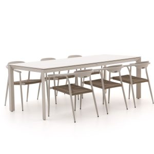 Manifesto Cavone/Sestino 220 cm Gartenmöbel-Set 7-teilig stapelbar