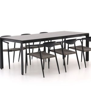 Manifesto Cavone/Sestino 220 cm Gartenmöbel-Set 7-teilig stapelbar