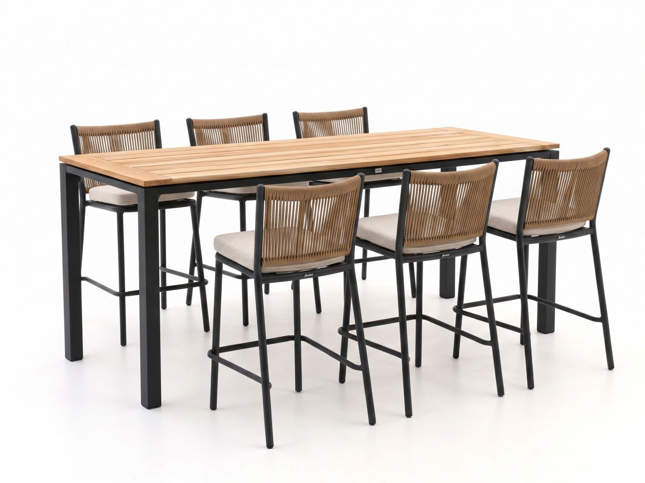 Manifesto Idro/Linosa 225 cm Gartenbar-Set 7-teilig stapelbar