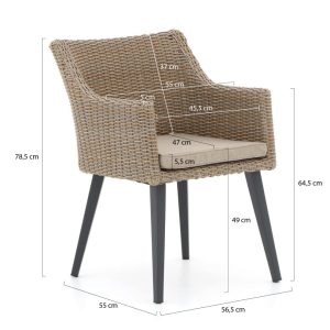 Manifesto Matese/Lagundo 180 cm Gartenmöbel-Set 5-teilig