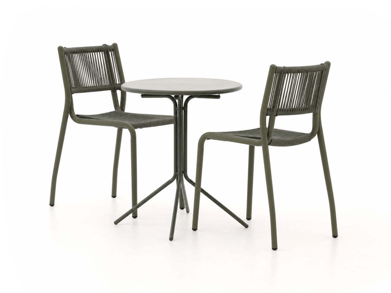 Manifesto Misurina/Aziano ø 60 cm Gartenmöbel-Set 3-teilig stapelbar