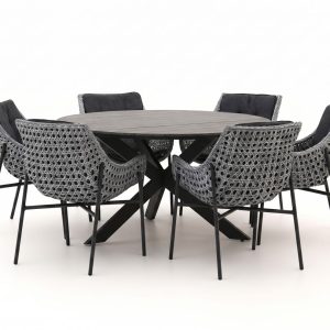 Manifesto Novara/Fidenza ø 149 cm Gartenmöbel-Set 7-teilig
