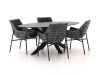 Manifesto Novara/Furato ellips 200 cm Gartenmöbel-Set 5-teilig