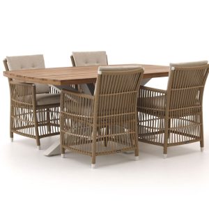 Manifesto Ortello/Induno dänisch oval 180 cm Gartenmöbel-Set 5-teilig