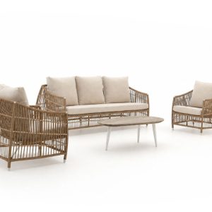 Manifesto Ortello/ROUGH-K Sessel-Sofa-Lounge-Set 4-teilig 5-Sitzer