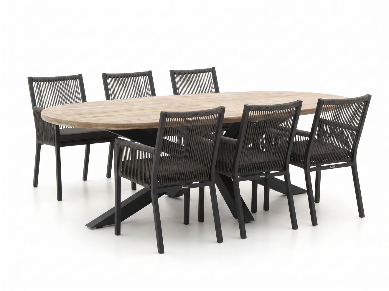 Manifesto Rivola/Bresimo 260 cm Gartenmöbel-Set 7-teilig