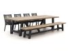 Manifesto Rivola/Bresimo 330 cm Gartenmöbel-Set mit Bank 6-teilig